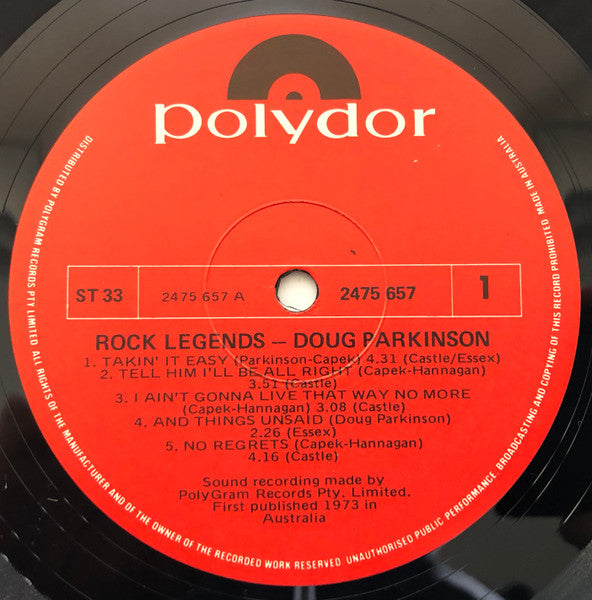 Doug Parkinson : Rock Legends (LP, Album)