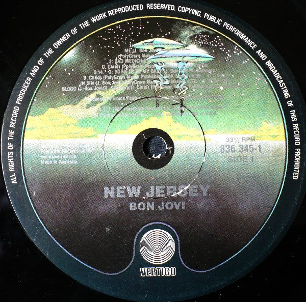 Bon Jovi : New Jersey (LP, Album)