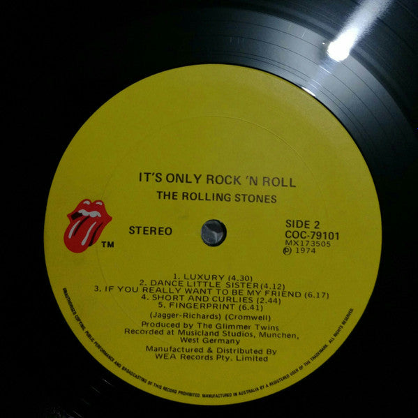 The Rolling Stones : It's Only Rock 'N Roll (LP, Album, RE)