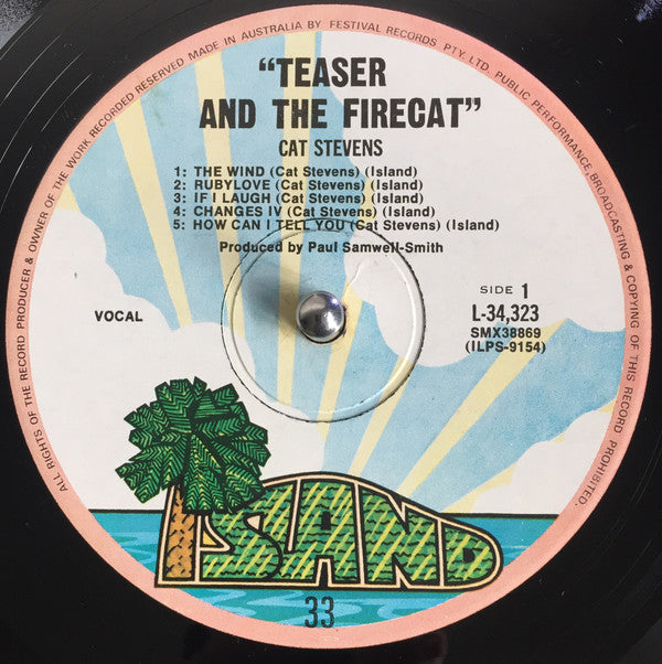 Cat Stevens : Teaser And The Firecat (LP, Album, RP, Gat)