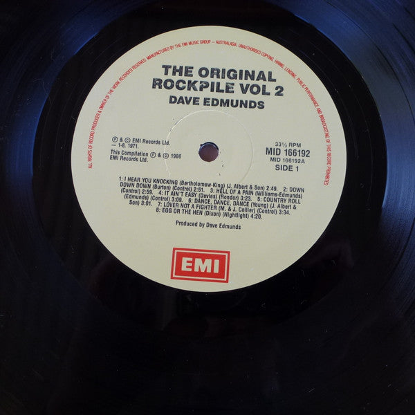 Dave Edmunds : The Original Rockpile Vol.2 (LP, Comp)