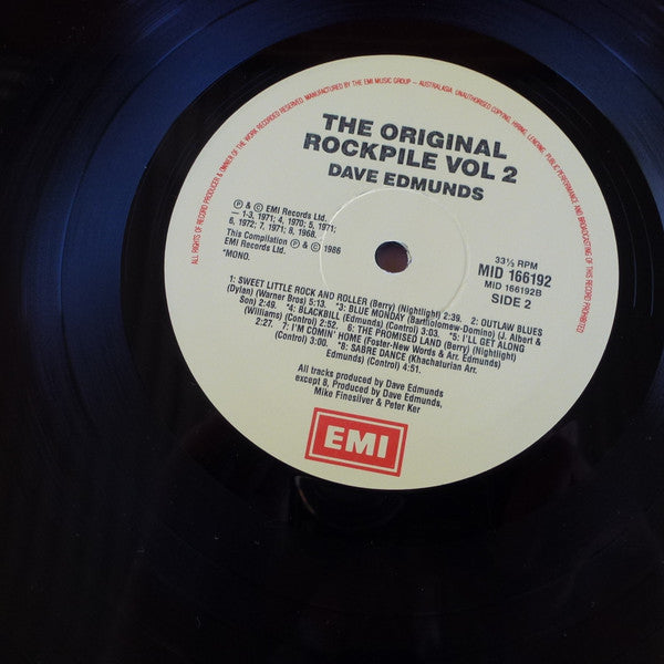Dave Edmunds : The Original Rockpile Vol.2 (LP, Comp)