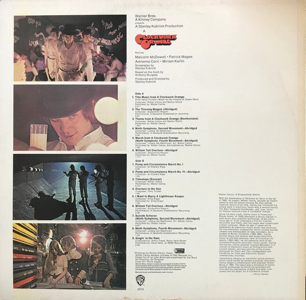 Various : Stanley Kubrick's A Clockwork Orange (LP, Album, RE)