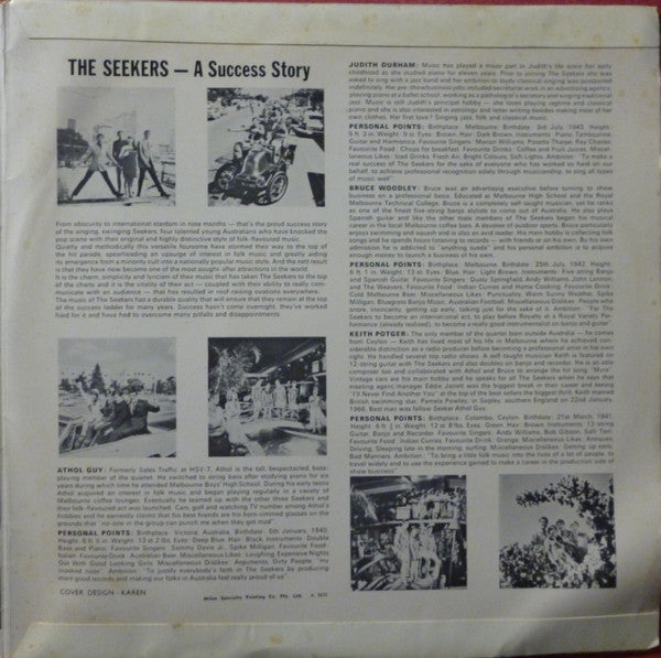 The Seekers : Introducing The Seekers Big Hits (2xLP, Album, Comp, Mono)