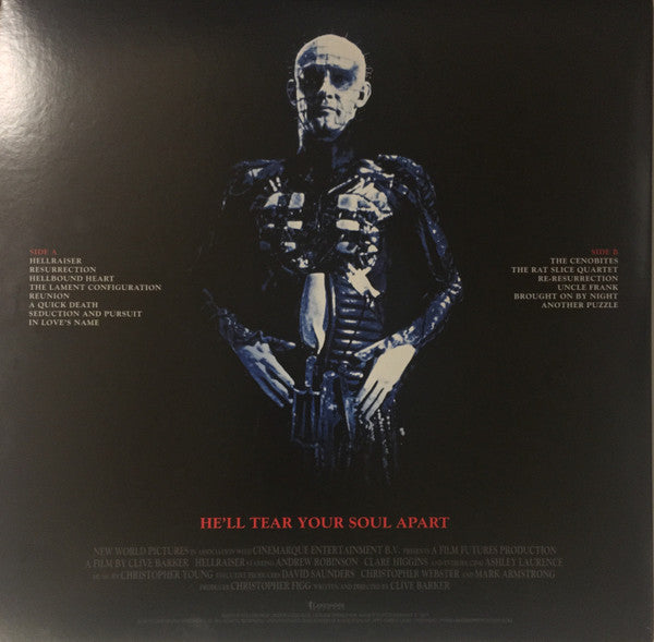 Christopher Young : Hellraiser (Original Motion Picture Soundtrack) (LP, Album, RE, RM, Red)