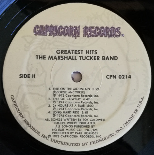 The Marshall Tucker Band : Greatest Hits (LP, Comp, Spe)