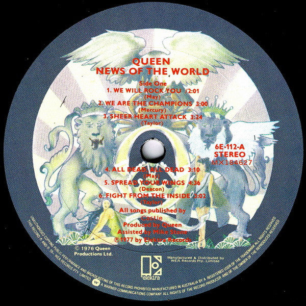 Queen : News Of The World (LP, Album, Gat)