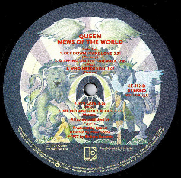 Queen : News Of The World (LP, Album, Gat)
