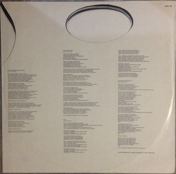The Who : Face Dances (LP, Album, Aus)