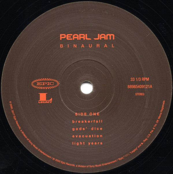 Pearl Jam : Binaural (2xLP, Album, RE, RM)
