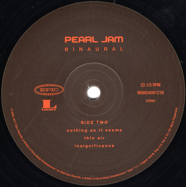 Pearl Jam : Binaural (2xLP, Album, RE, RM)