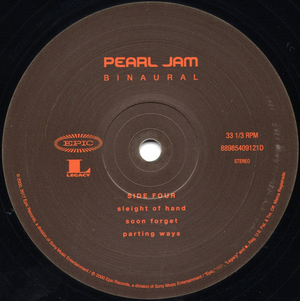 Pearl Jam : Binaural (2xLP, Album, RE, RM)