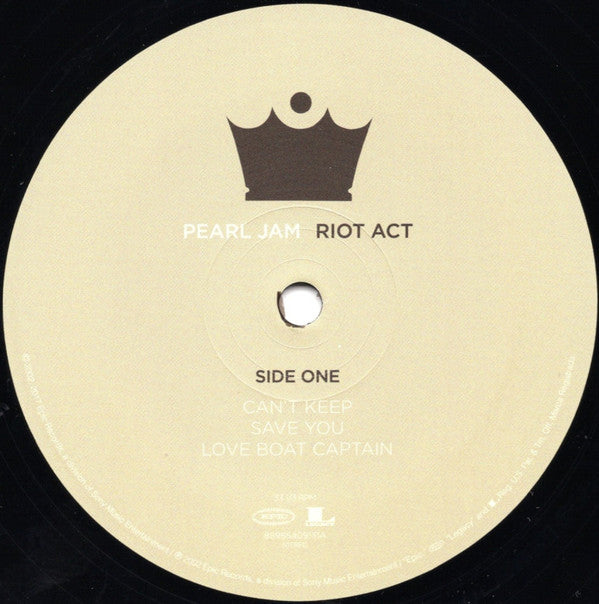 Pearl Jam : Riot Act (2xLP, Album, RE, RM)