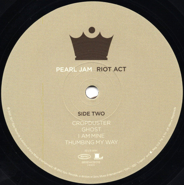 Pearl Jam : Riot Act (2xLP, Album, RE, RM)