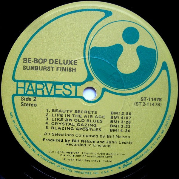 Be-Bop Deluxe* : Sunburst Finish (LP, Album)