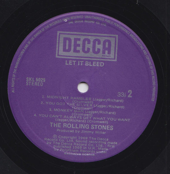 The Rolling Stones : Let It Bleed (LP, Album)