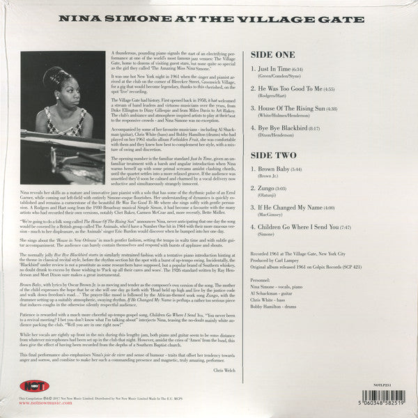Nina Simone : At The Village Gate (LP, Album, RE, Pur)