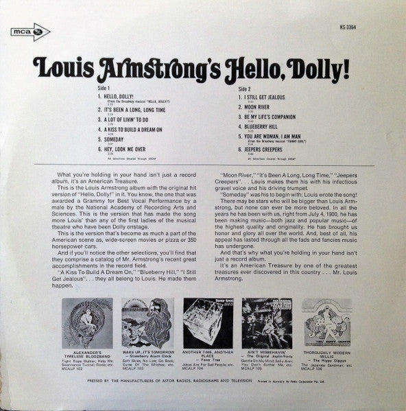 Louis Armstrong : Hello, Dolly! (LP, Album, RE)