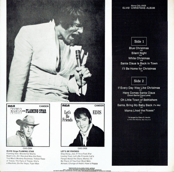 Elvis Presley : Elvis' Christmas Album (LP, Album, Mono, RE)