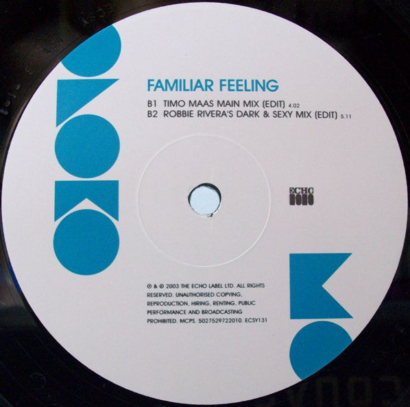 Moloko : Familiar Feeling (12", Single)