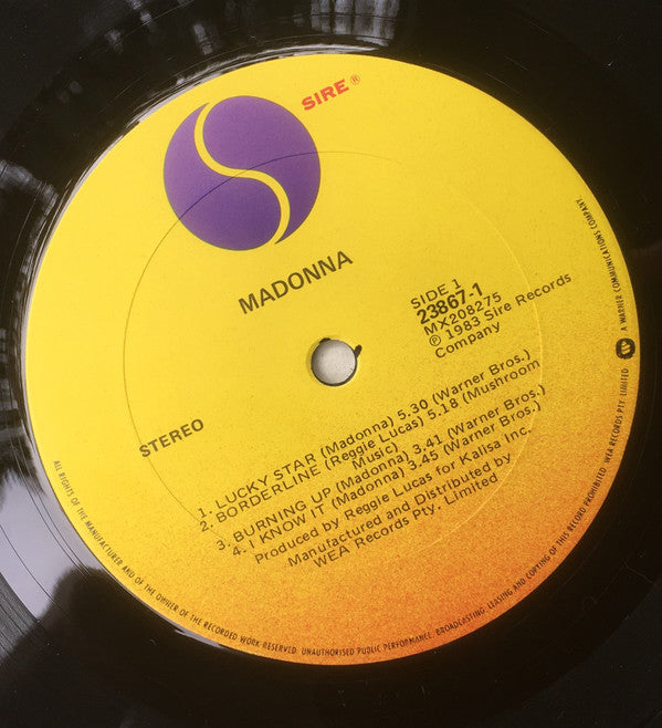 Madonna : Madonna (LP, Album, RP)