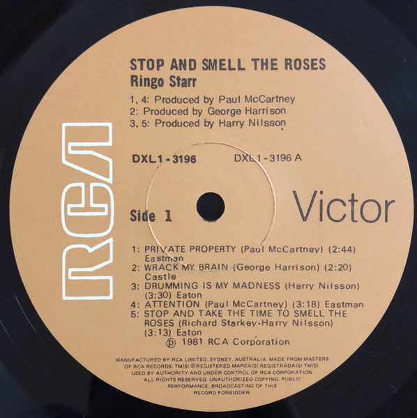 Ringo Starr : Stop And Smell The Roses (LP, Album)