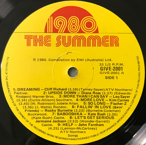 Various : 1980 (The Summer) (LP, Comp)