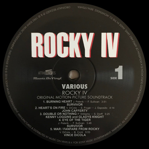 Various : Rocky IV (Original Motion Picture Soundtrack) (LP, RE, 180)