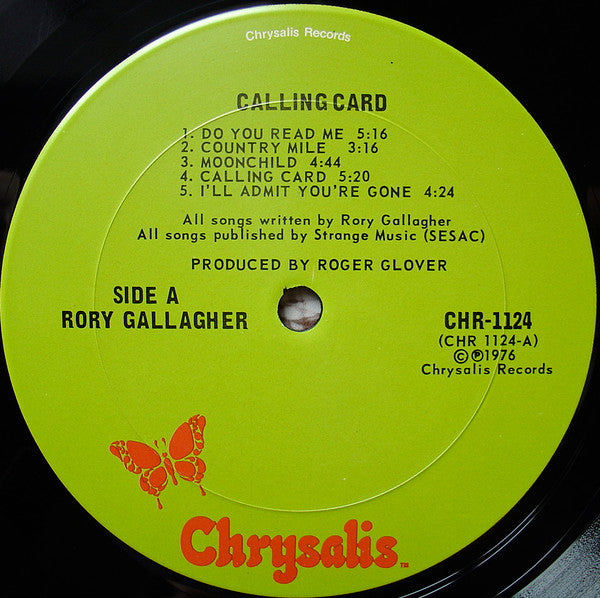 Rory Gallagher : Calling Card (LP, Album)