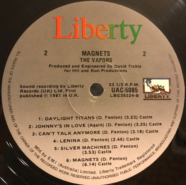 The Vapors : Magnets (LP, Album)