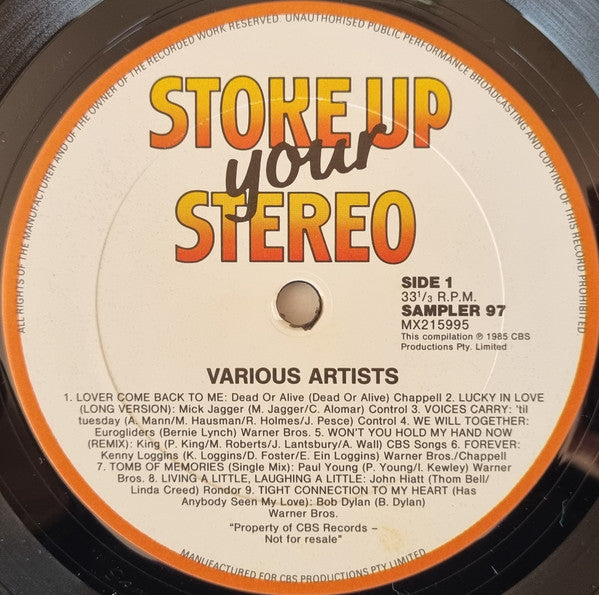 Various : Stoke Up Your Stereo (LP, Comp, Promo)