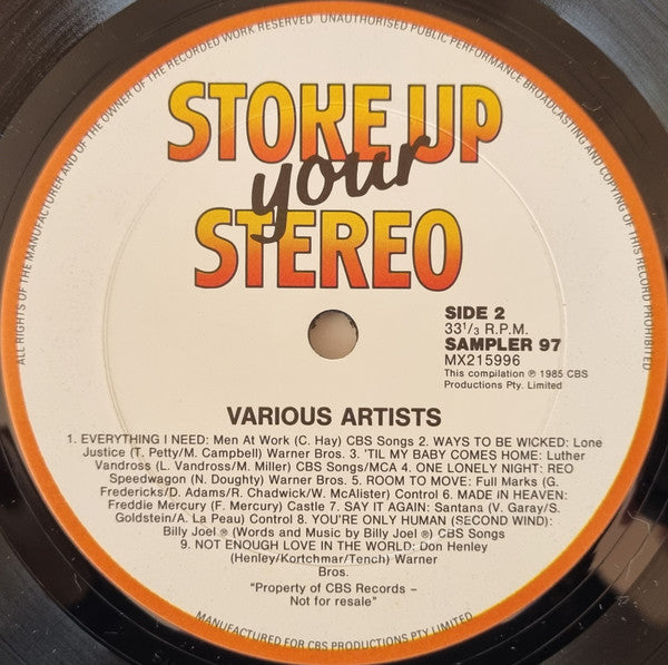 Various : Stoke Up Your Stereo (LP, Comp, Promo)