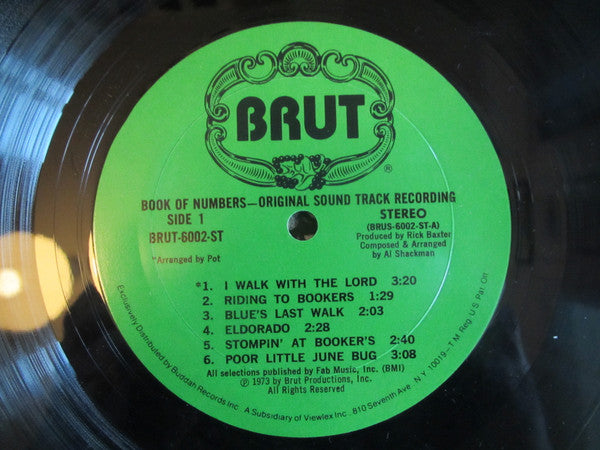 Sonny Terry & Brownie McGhee : Book Of Numbers Original Motion Picture Soundtrack Recording (LP, Album, Mon)
