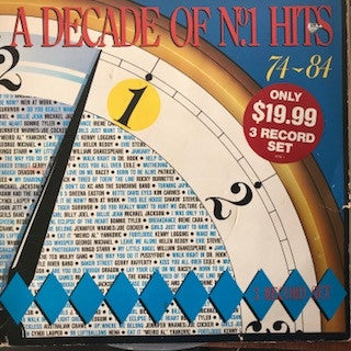 Various : A Decade Of No. 1 Hits 74-84 (3xLP, Comp)