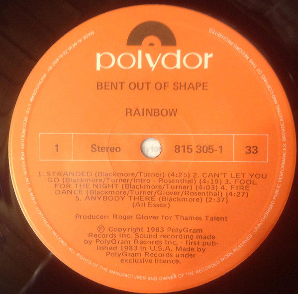 Rainbow : Bent Out Of Shape (LP, Album)
