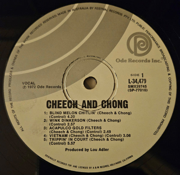Cheech & Chong : Cheech And Chong (LP, Album)
