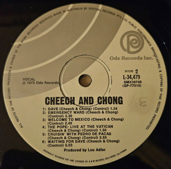 Cheech & Chong : Cheech And Chong (LP, Album)