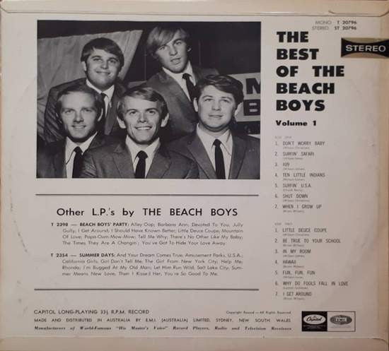 The Beach Boys : The Best Of The Beach Boys Volume 1 (LP, Comp)