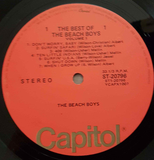 The Beach Boys : The Best Of The Beach Boys Volume 1 (LP, Comp)