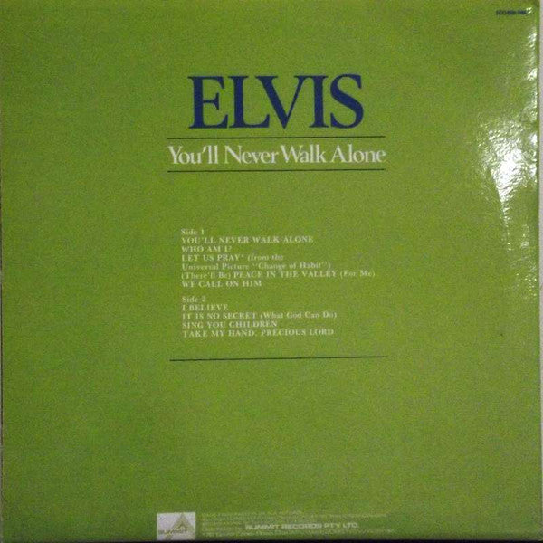Elvis Presley : You'll Never Walk Alone (LP, Album, Comp)