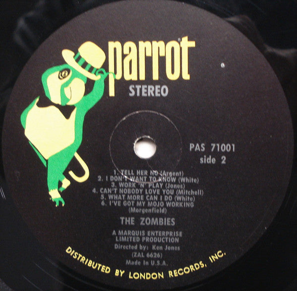 The Zombies : The Zombies (LP, Album, Glo)