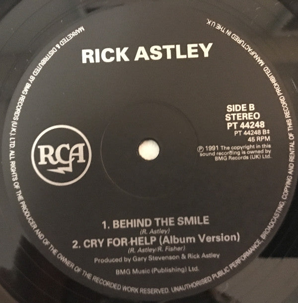 Rick Astley : Cry For Help (12", Single)