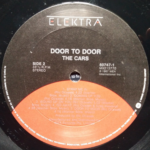 The Cars : Door To Door (LP, Album)