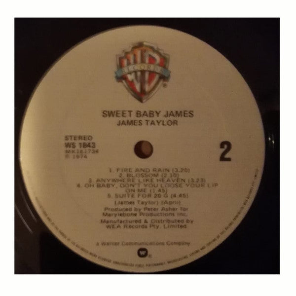 James Taylor (2) : Sweet Baby James (LP, Album)