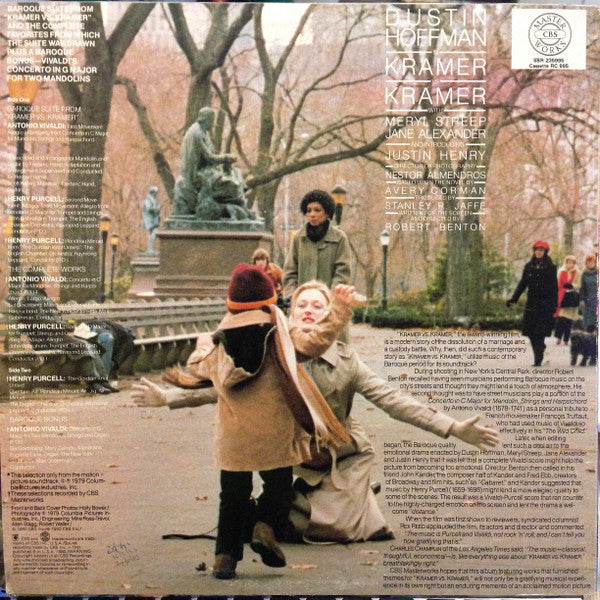 Various : Baroque Suite From Kramer Vs. Kramer: From The Motion Picture Soundtrack (LP, Comp)