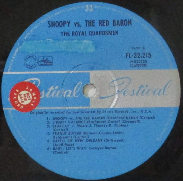 The Royal Guardsmen : Snoopy vs. The Red Baron (LP, Album, Mono)