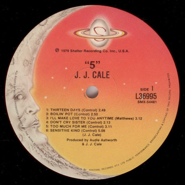J.J. Cale : 5 (LP, Album, Tex)