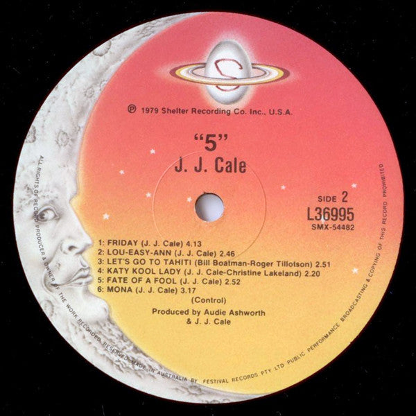 J.J. Cale : 5 (LP, Album, Tex)