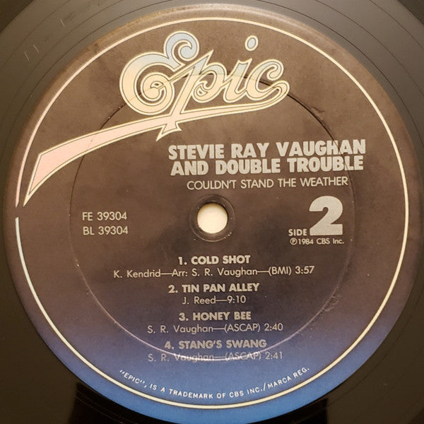Stevie Ray Vaughan & Double Trouble : Couldn't Stand The Weather (LP, Album, Pit)