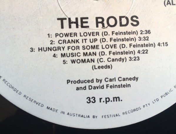 The Rods : The Rods (LP, Album)